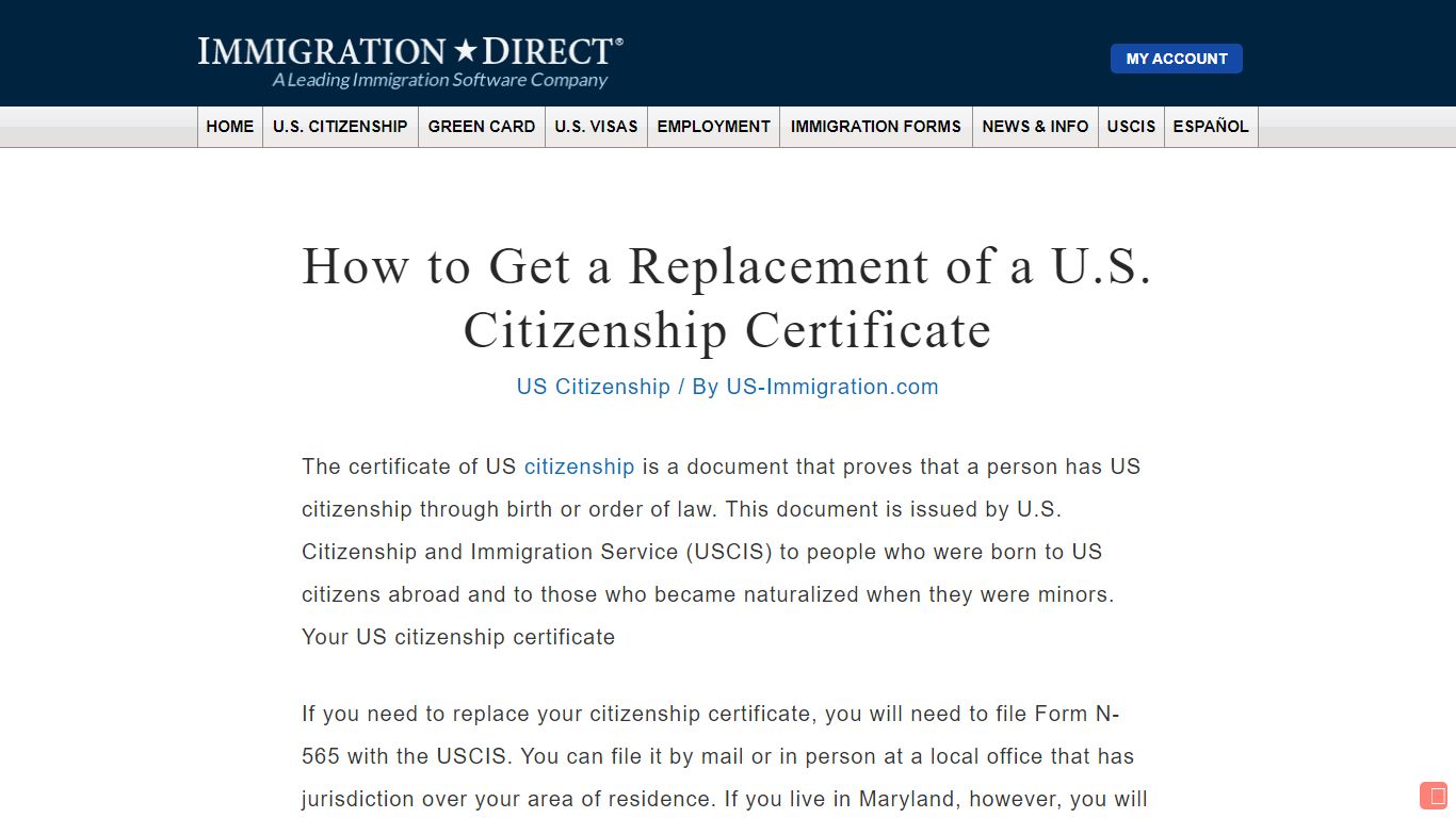 How to Get a Replacement of a U.S. Citizenship Certificate